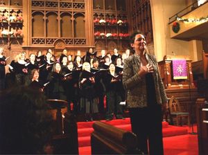 Dr. Iris Levine with Vox Femina Photo