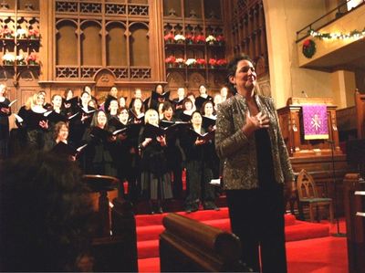 Dr. Iris Levine with Vox Femina Photo