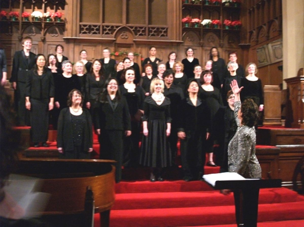 Dr. Iris Levine with Vox Femina at 