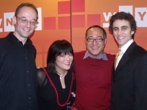 The creative team; Gary Adler (Musical Director), Ann Harada, Alan Muraoka (Director) Photo