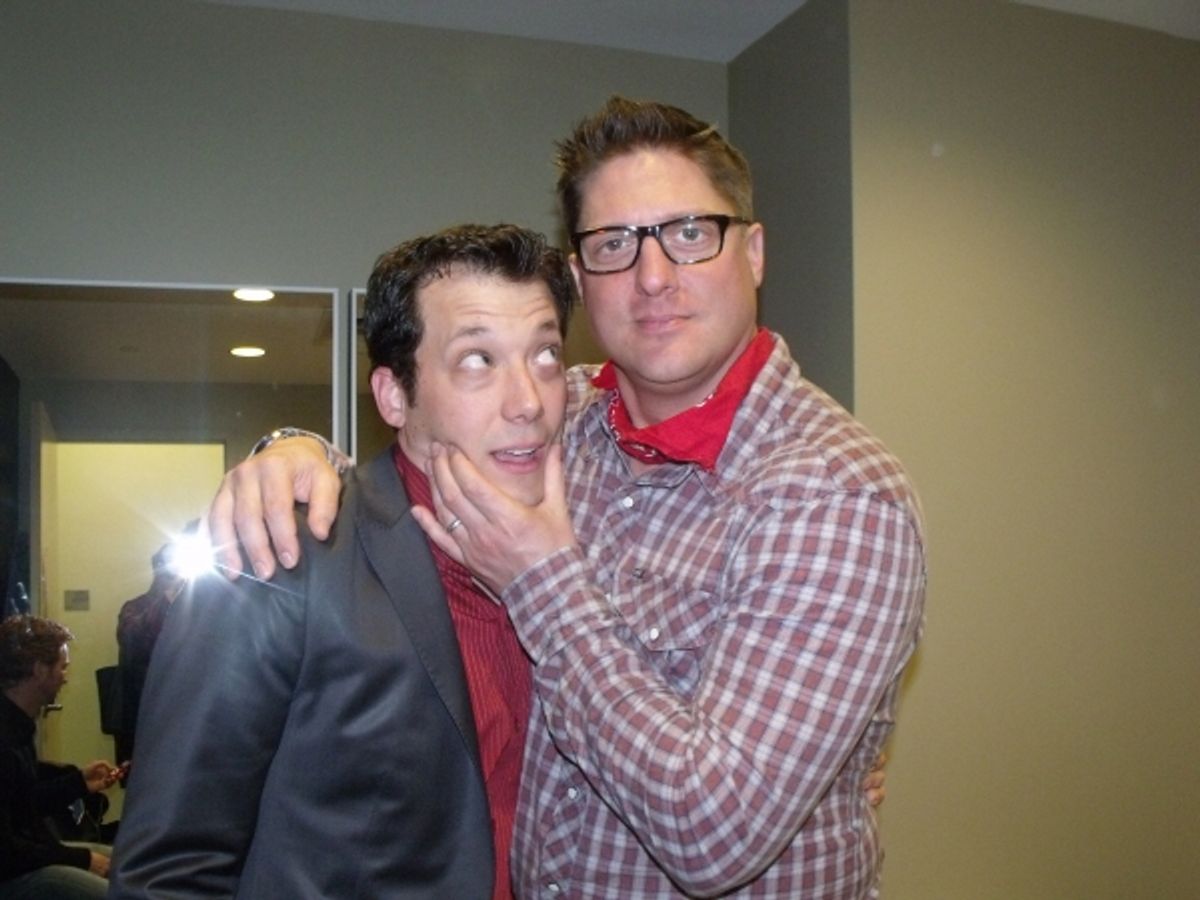 John Tartaglia and Christopher Sieber at 