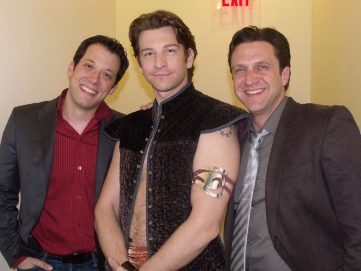 John Tartalia, Andy Karl and Raul Esparza at 