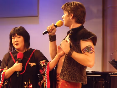 Ann Harada and Andy Karl Photo