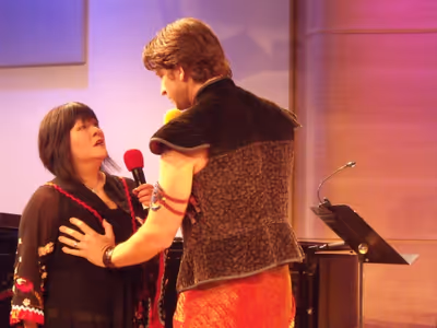 Ann Harada and Andy Karl Photo