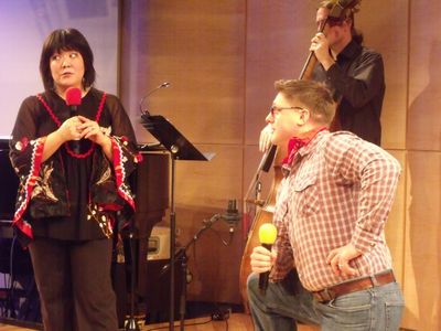 Ann Harada and Christopher Sieber Photo