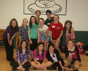 Danika Yarosh, Chelsea Galembo and Ruby Rakos with students Photo