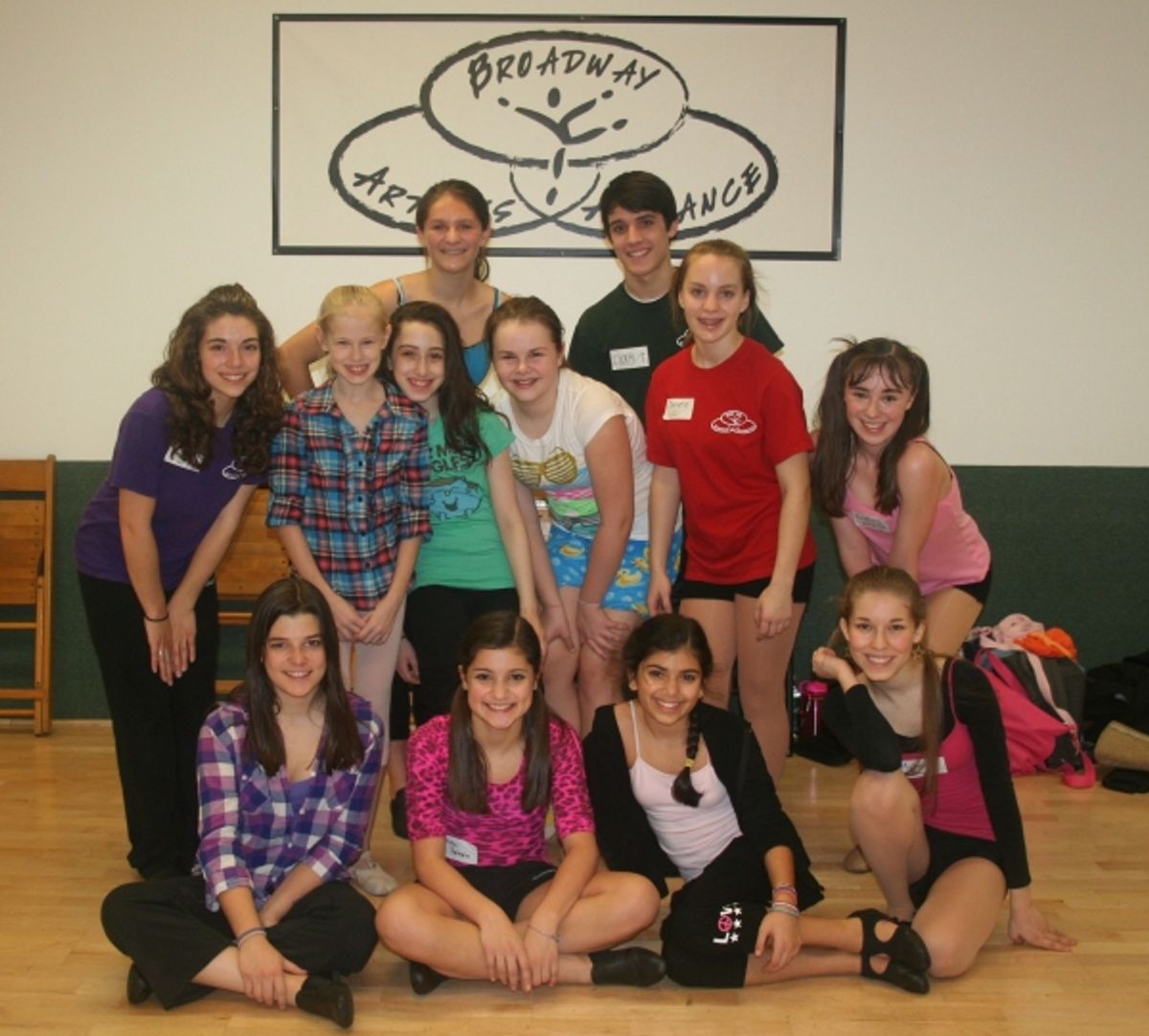 Danika Yarosh, Chelsea Galembo and Ruby Rakos with students at 