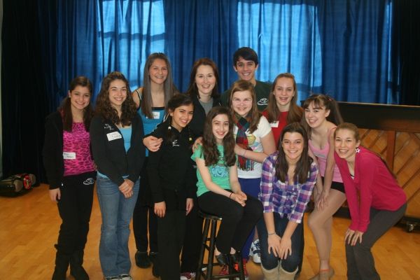Danika Yarosh, Chelsea Galembo and Ruby Rakos with students Photo