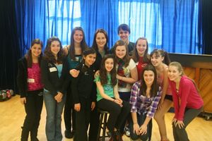 Danika Yarosh, Chelsea Galembo and Ruby Rakos with students Photo