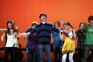 Zach Landes and cast Photo