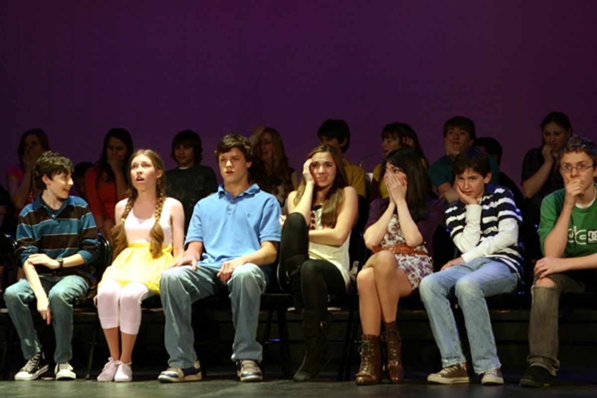 Zach Landes, Michaela Bryce, Connor Antico, Jolie Denburg, Leslie Bernero, Taylor Rosenberger and Shaw Schiappacasse at 