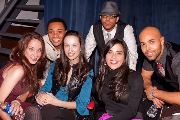 Sierra Boggess, Randy Aaron, Summer Boggess, Derrick Cobey, Katy Basile, and Miles Jo Photo