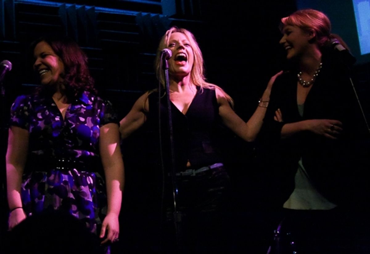 Lindsay Mendez, Sherie Rene Scott, and Betsy Wolfe at 