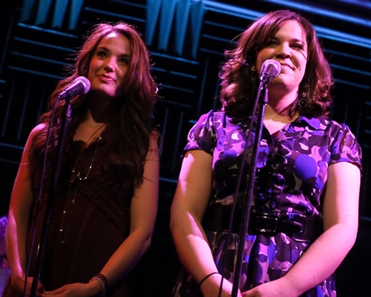 Sierra Boggess, Lindsay Mendez at 