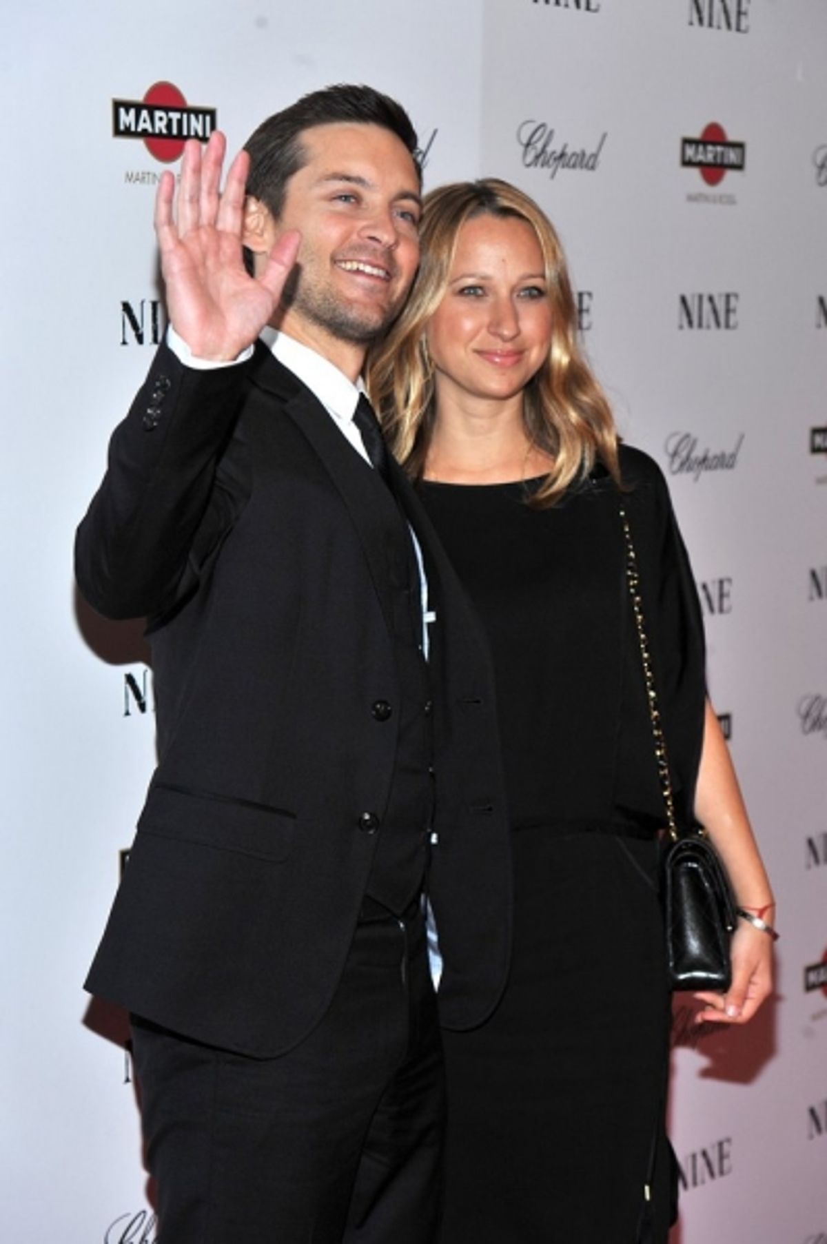 Tobey Maguire and wife Jennifer Meyer Maguire  at 