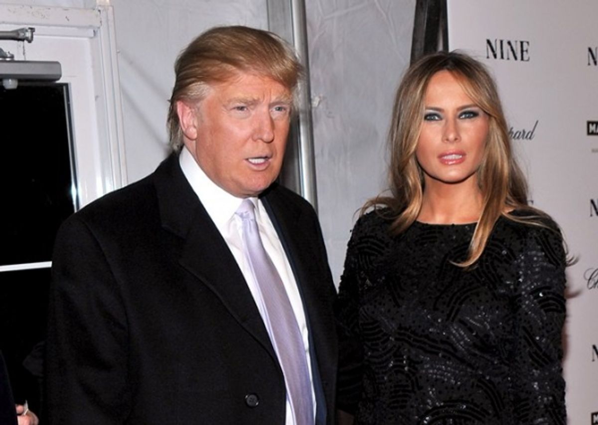 Donald Trump and  Melania Trump  at 