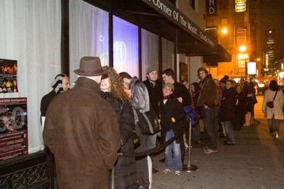 Jason Robert Brown fans lining up at Birdland 
 Photo