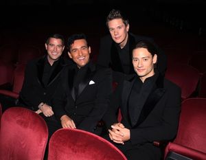 Sebastien Izambard, Carlos Marin, David Miller, Urs Buhler @ BroadwayWorld Sebastien Izambard, Carlos Marin, David Miller, Urs Buhler Photo