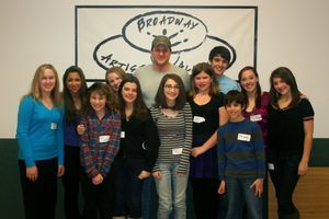 Christopher Sieber with master class students Photo