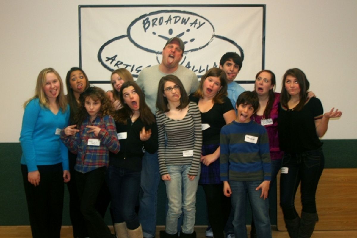 Christopher Sieber with master class students at 