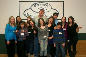 Christopher Sieber with master class students Photo