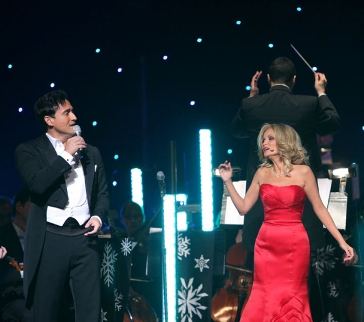 Kristin Chenoweth and Carlos Marin at 