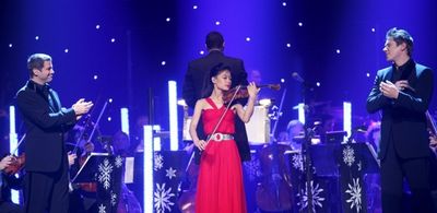 Sebastien Izambard, Vanessa-Mae and David Miller Photo