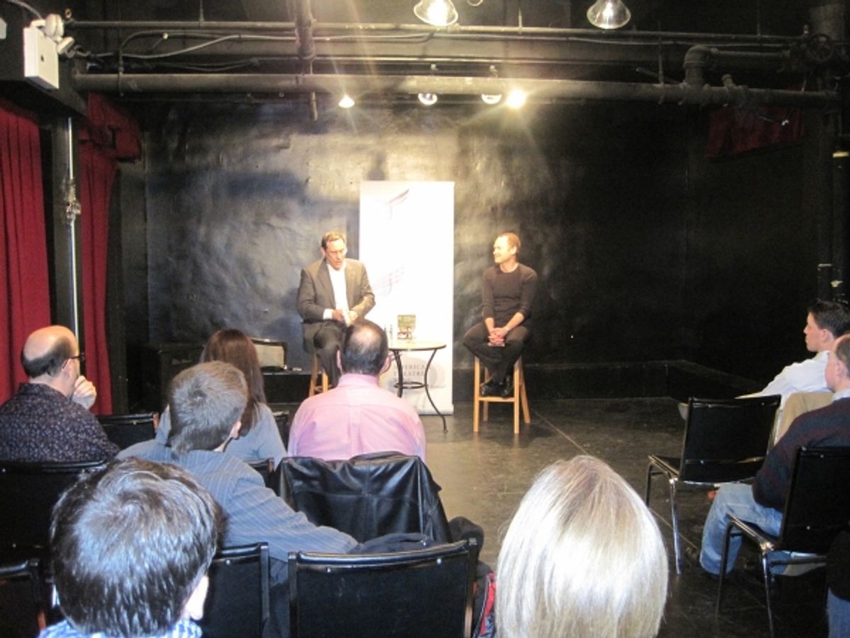 Howard Sherman and Ben Hodges speak at The Drama Book Shop at THE PLAY THAT CHANGED MY LIFE Reading At The Drama Book Shop