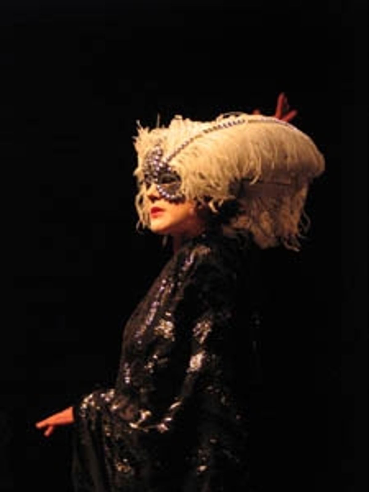 Sarah Lemp as Anita Berber.  Photo by Jonathan Slaff at 