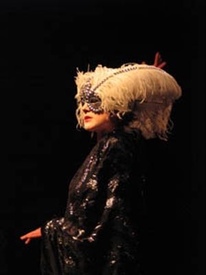 Sarah Lemp as Anita Berber.  Photo by Jonathan Slaff Photo