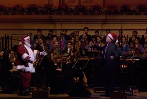 The New York Pops Santa Claus and John Tartaglia Photo