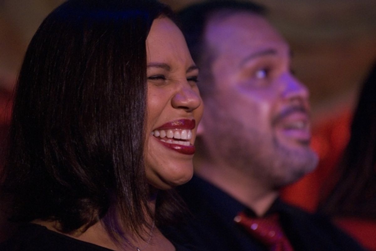 Shayna Steele Cook and Eliseo Roman at Photos: Mraz & More Sing for True Colors