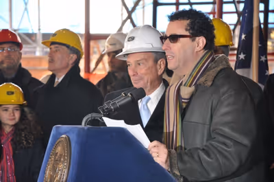Mayor Michael Bloomberg and Tony Kushner Photo