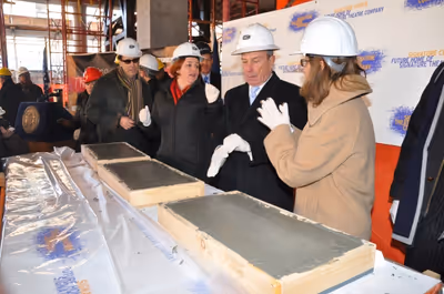 Tony Kushner, Christine Quinn, Mayor Michael Bloomberg and Erika Mallin Photo