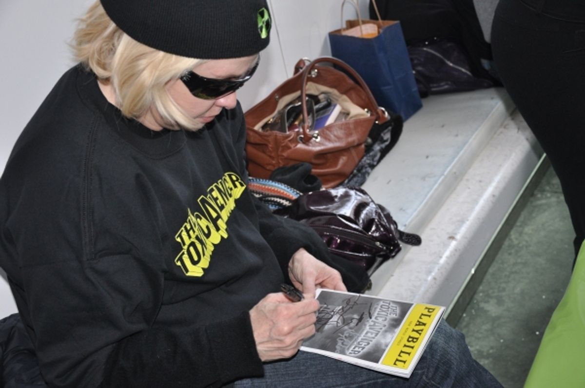 Nancy Opel at Photos: TOXIC AVENGER Visits Bryant Park