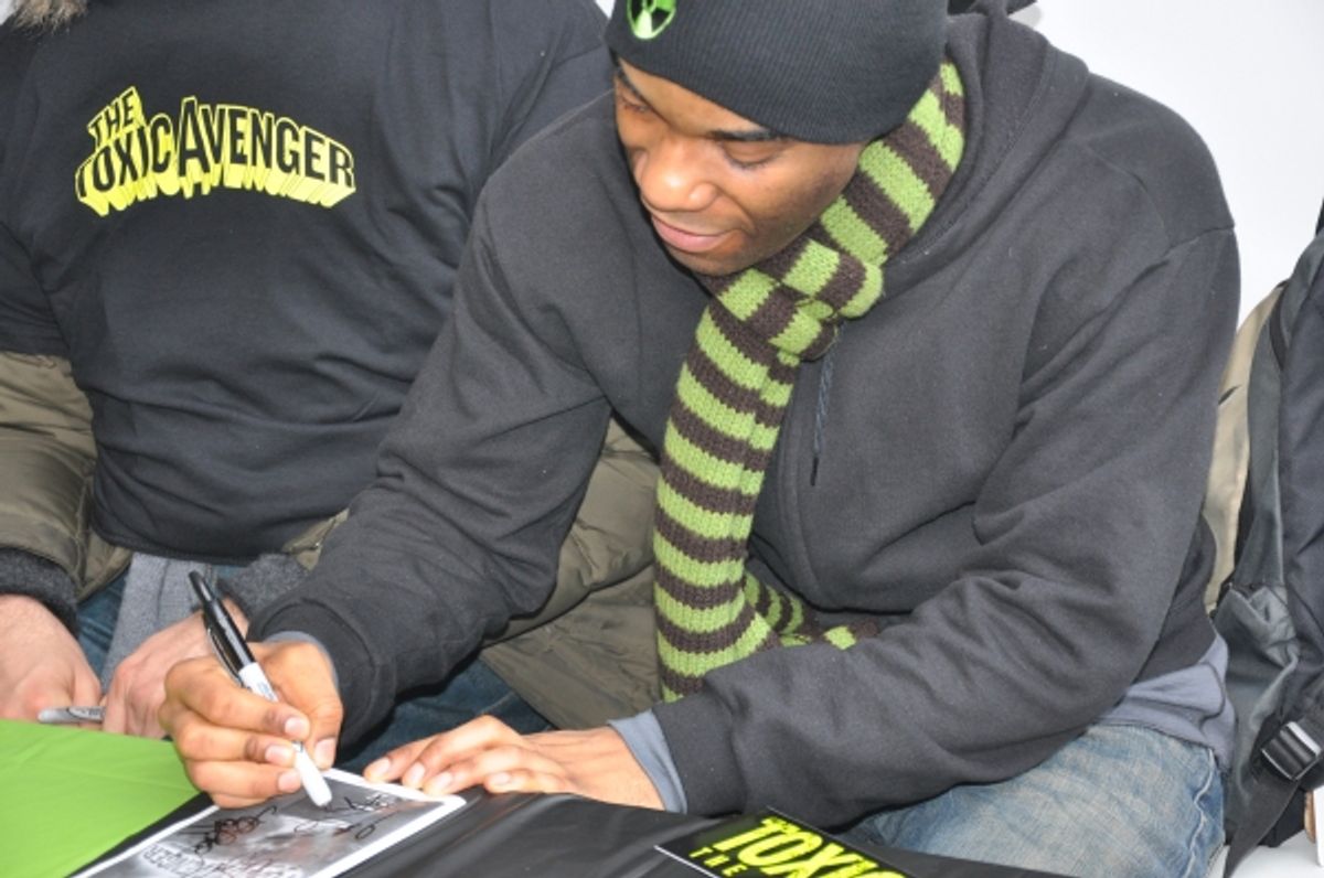 Demond Green at Photos: TOXIC AVENGER Visits Bryant Park