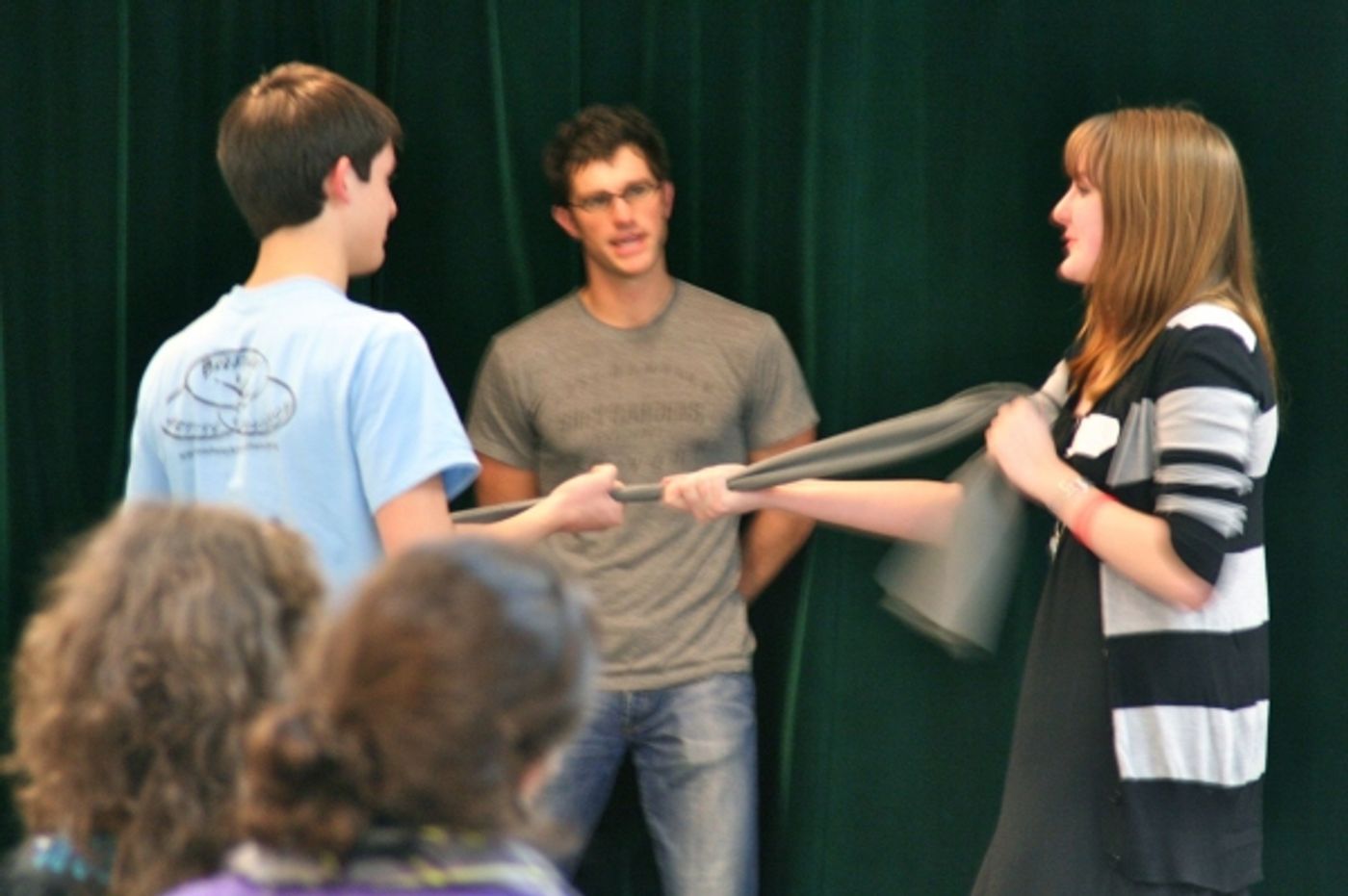 Photo Flash: Matt Cavenaugh and Marina Lazzaretto instruct students in a Broadway Artists Alliance Master Class  Image