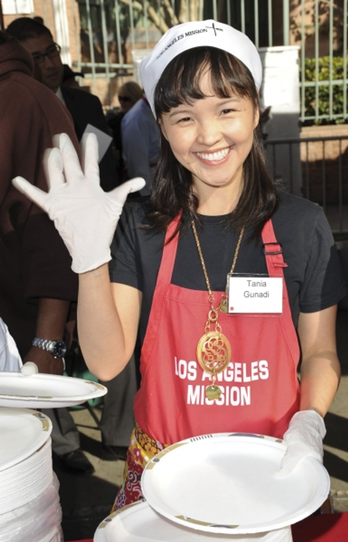 Tania Gunadi at Corbin Bleu & More Spend Christmas Eve at the L.A. Mission