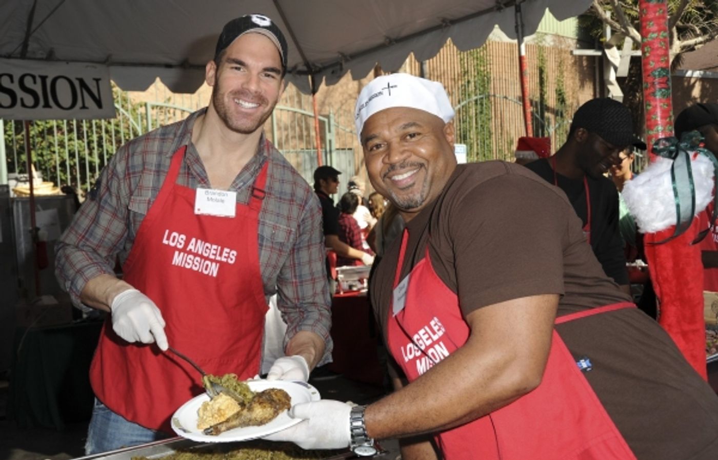 Photo Coverage: Corbin Bleu & More Spend Christmas Eve at the L.A. Mission Photo Coverage: Corbin Bleu & More Spend Christmas Eve at the L.A. Mission Image