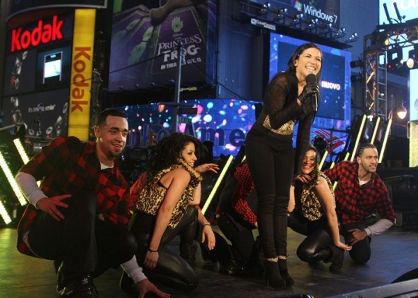 Photo Coverage: HAIR Cast & More Perform at New Year's Eve in NYC! Photo Coverage: HAIR Cast & More Perform at New Year's Eve in NYC! Image