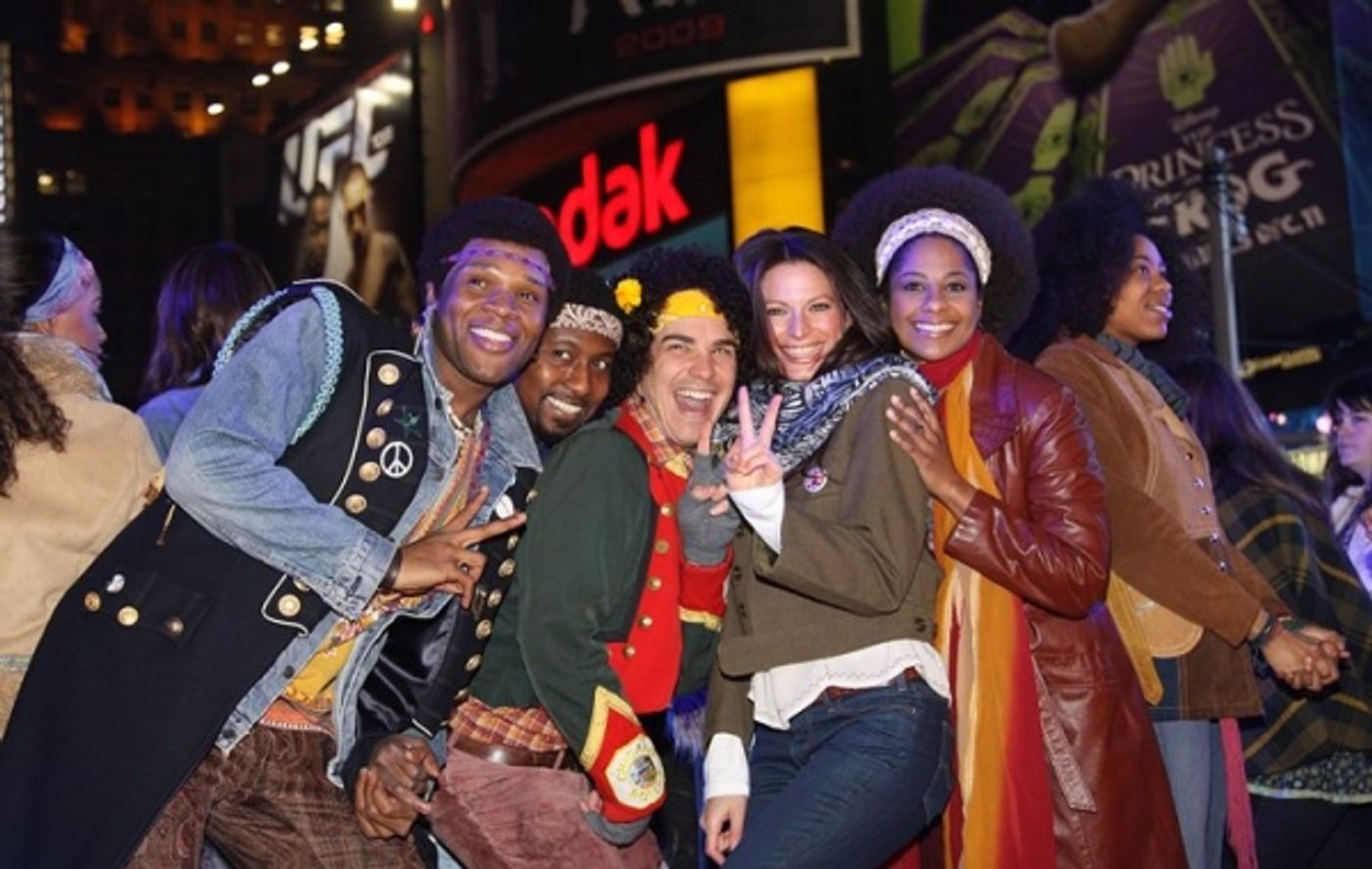 Photo Coverage: HAIR Cast & More Perform at New Year's Eve in NYC! Photo Coverage: HAIR Cast & More Perform at New Year's Eve in NYC! Image