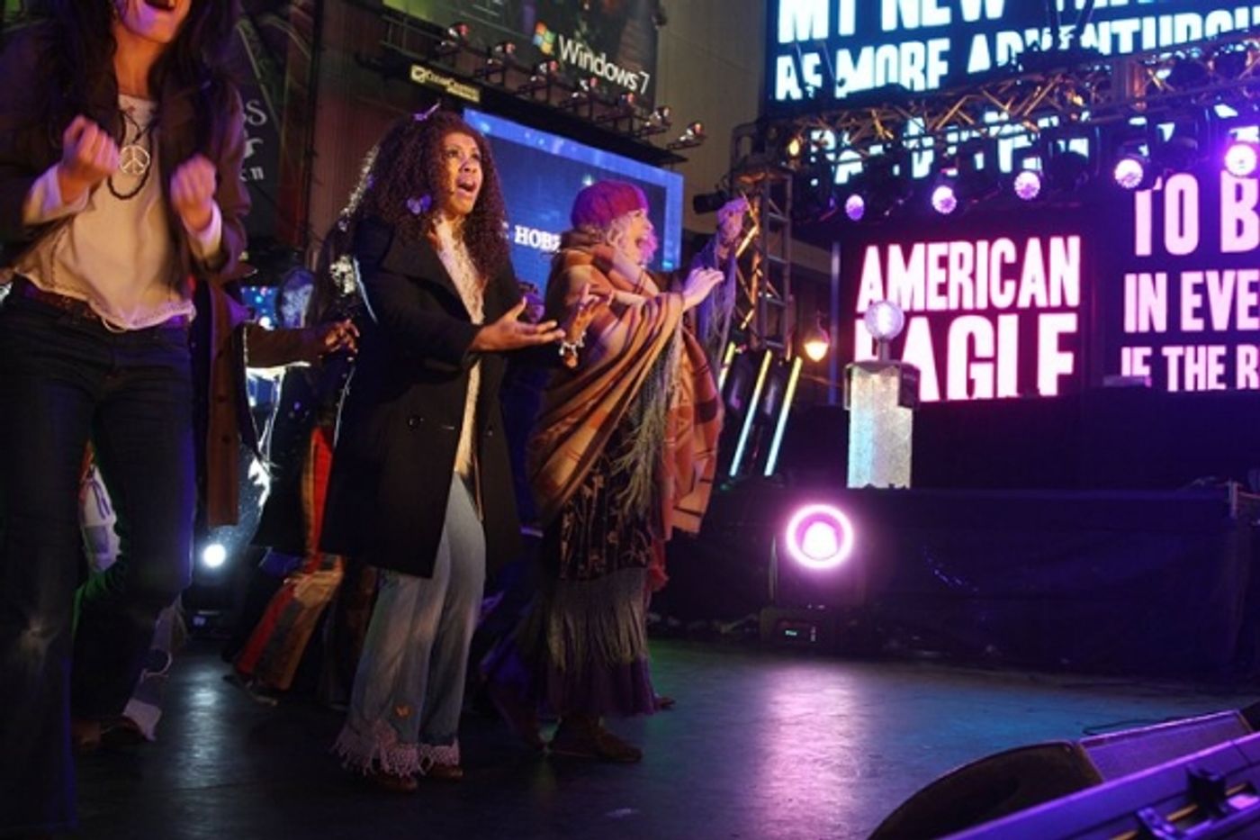 Photo Coverage: HAIR Cast & More Perform at New Year's Eve in NYC! Photo Coverage: HAIR Cast & More Perform at New Year's Eve in NYC! Image