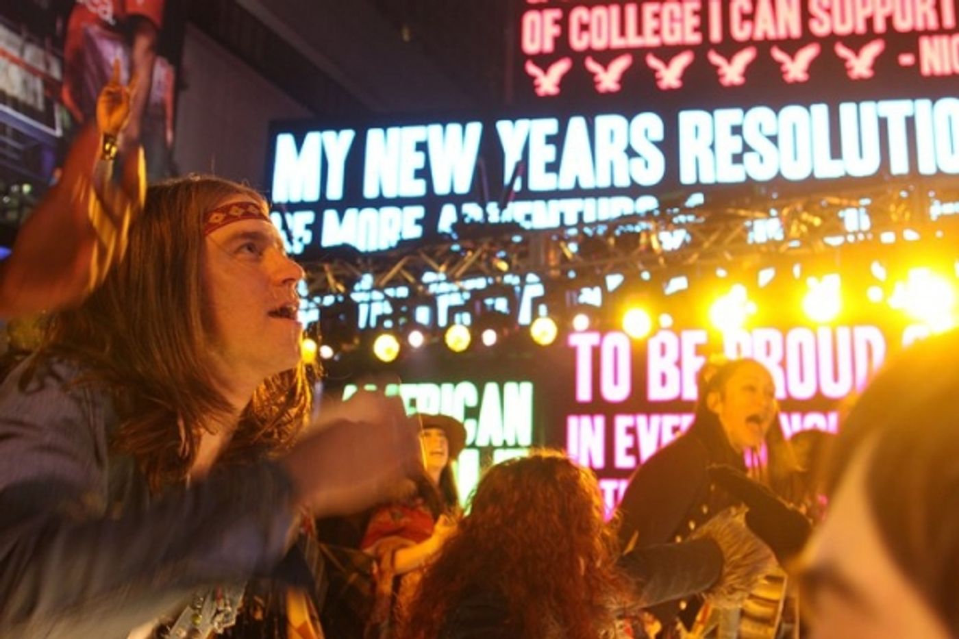 Photo Coverage: HAIR Cast & More Perform at New Year's Eve in NYC! Photo Coverage: HAIR Cast & More Perform at New Year's Eve in NYC! Image
