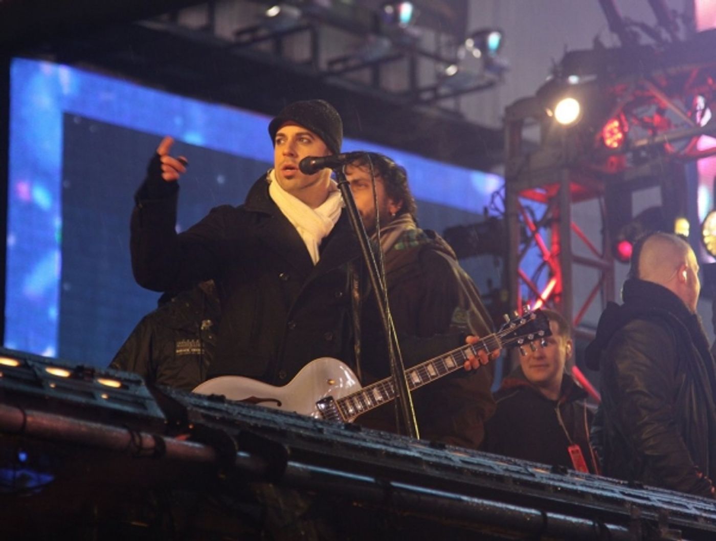 Photo Coverage: HAIR Cast & More Perform at New Year's Eve in NYC! Photo Coverage: HAIR Cast & More Perform at New Year's Eve in NYC! Image