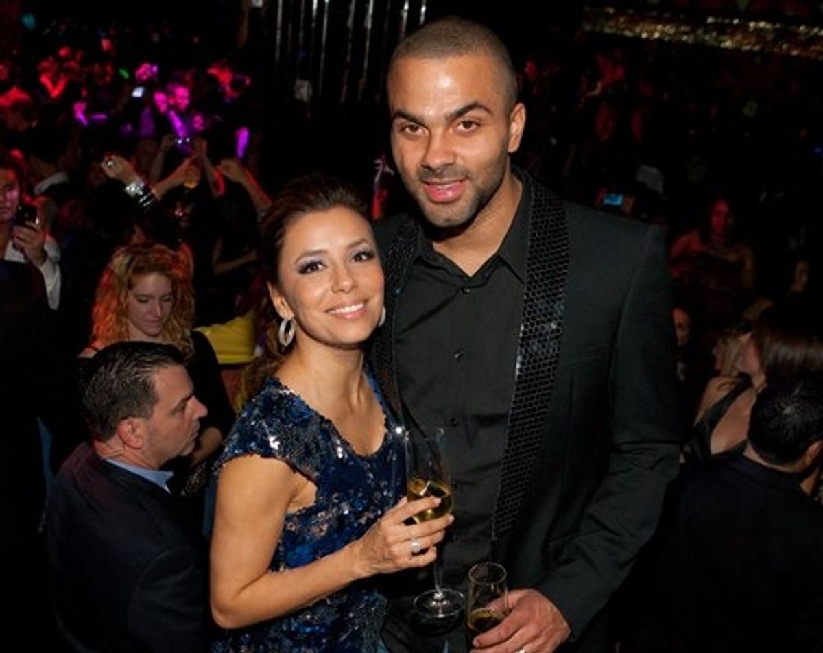  Tony Parker and Eva Longoria Parker at 