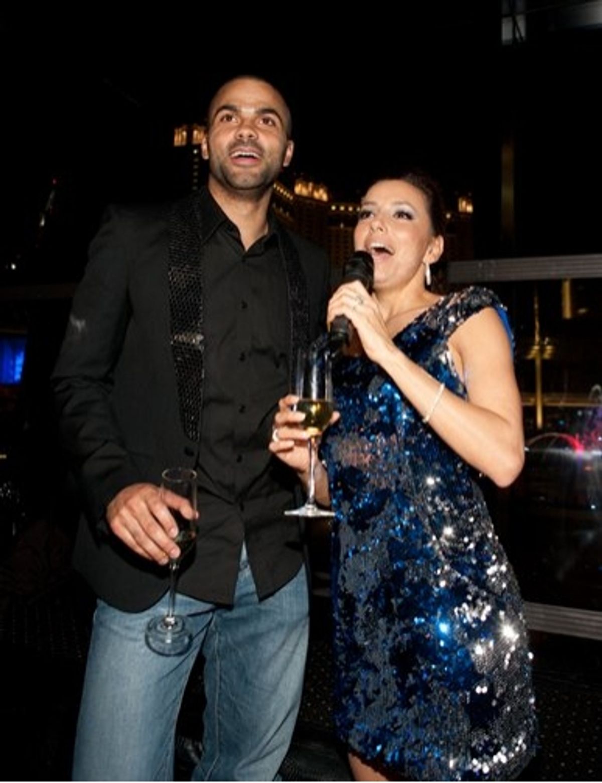  Tony Parker and Eva Longoria Parker at 