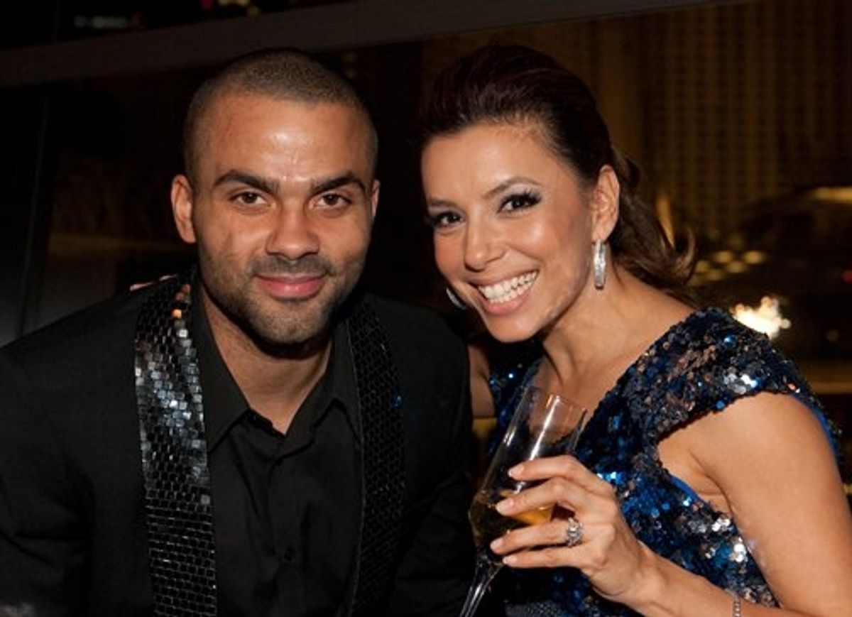  Tony Parker and Eva Longoria Parker at 