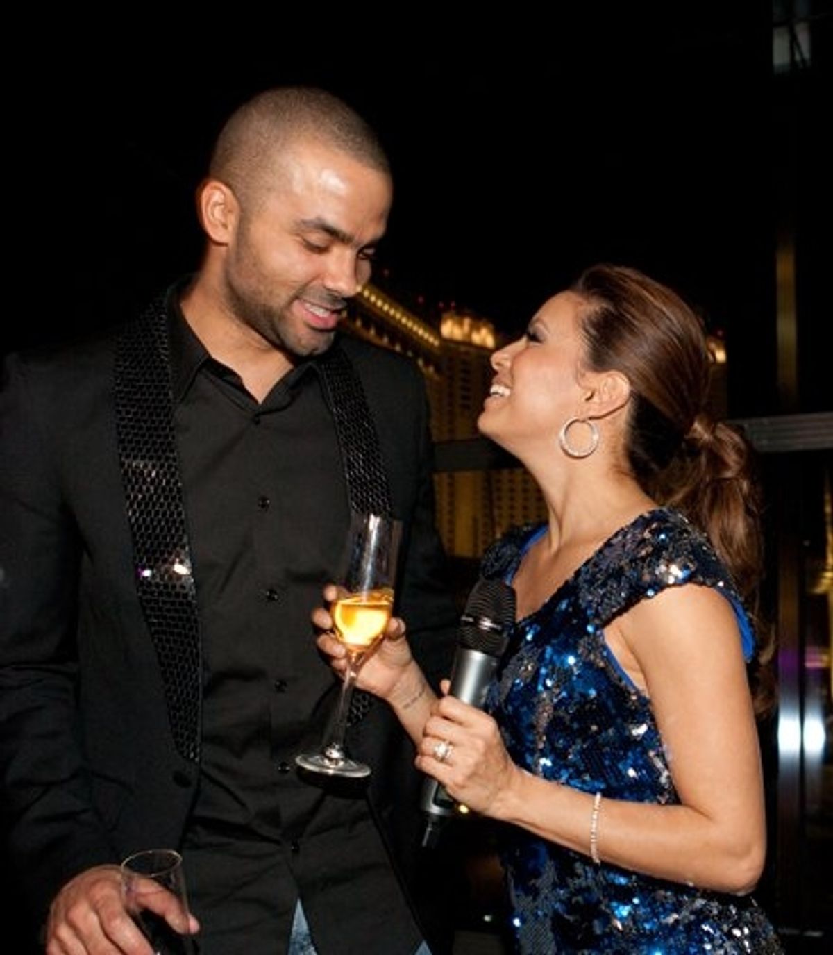  Tony Parker and Eva Longoria Parker at 