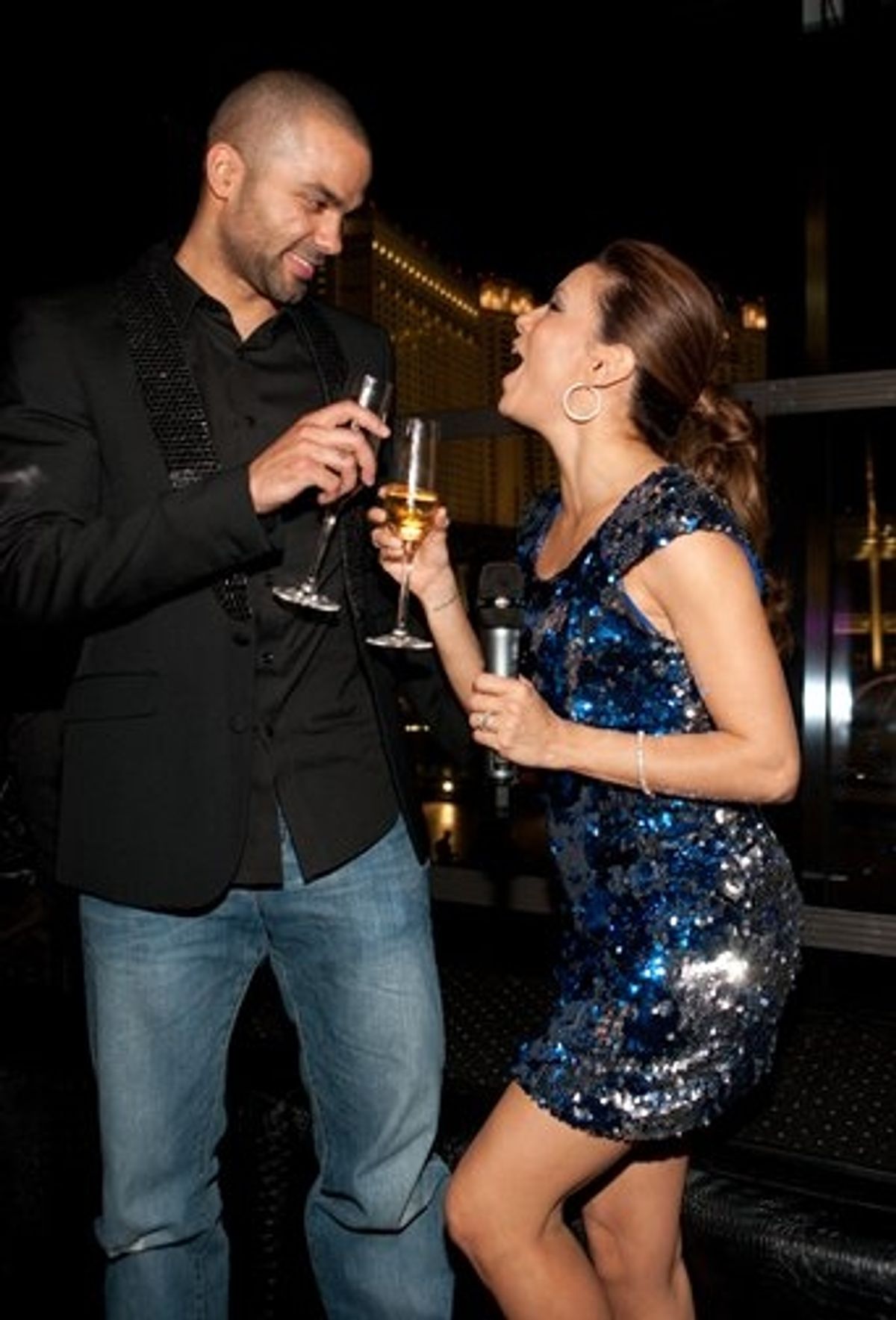  Tony Parker and Eva Longoria Parker at 