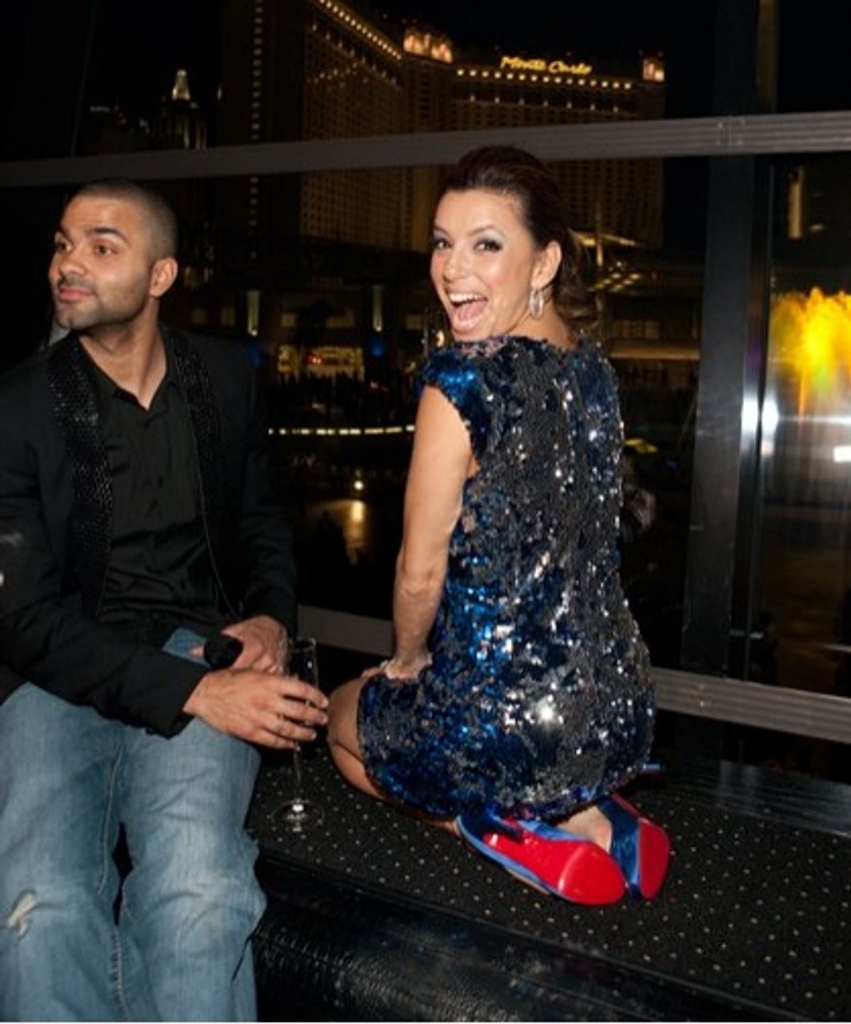  Tony Parker and Eva Longoria Parker at 